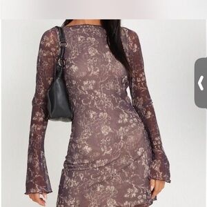 Sevilla Long Sleeve Mini Dress by Motel Rocks